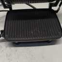 Hamilton Beach Panini Press Sandwich Maker & Electric Indoor Grill with Locking Lid, Opens Wide to Fit Any Thickness for Quesadillas, Burgers & More, Nonstick 8" x 10" Grids, Chrome (25460MNA)