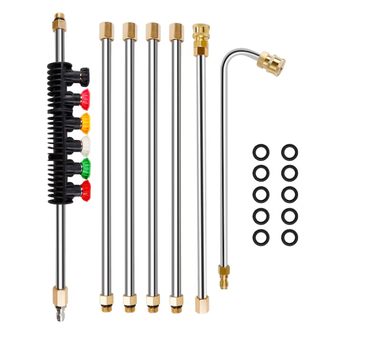 Twinkle Star Pressure Washer Extension Wand Set 8.5 ft with 6 Quick Connect Nozzle Tips