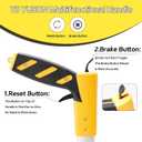 Measuring Wheel With Handle Reset & Brake, Rolling Measuring Wheel in Feet for Construction, Survey, Collapsible Measure Wheel with Tape Measure and Canvas Carrying Bag, 12 Inch, Up to 10,000Ft