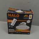 HALO RA 6 inch LED Recessed Light Trim with Adjustable Gimbal, Selectable Lumens and Selectable Color Temperature, Dim-to-Warm Feature, Damp Location Rated RA56LS9FSD2W1EWH