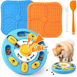 Advanced Dog Puzzle Toys for IQ Training & Mental Stimulation, Dog Lick Mat with Suction Cups for Anxiety Relief and Keeping Them Busy