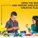 LEGO Classic Medium Creative Brick Box 10696 Building Toy Set - Featuring Storage, Includes Train, Car, and a Tiger Figure, and Playset for Kids, Boys, and Girls Ages 4-99, Pack of 2, One Size Pack of 2