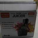 Masticating Cold Press Juicer Machines: 200W Pure Slow Juicer With Quiet Motor For Vegetable And Fruit Easy To Clean, Red