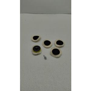 6 Pcs 6 Inch Wool Polishing Buffing Pads, Buffing Wheel for Drill Buffer, M14 Drill Adapter