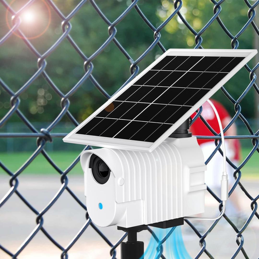 Didalo Protective Shade for Mevo Start with Solar Fan, Keep Mevo Start Cam from Overheating During Recording Baseball,Softball and Tennis Games in Summer,Hotter Sun, Faster Cooling