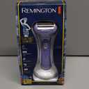 Remington Smooth & Silky Electric Shaver for Women, 4-Blade Smooth Glide Foil Shaver and Bikini Trimmer with Almond Oil Strip, Shave Wet or Dry (Purple)