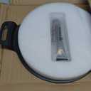 KEESHA 13 Inch Large Cast Iron Tawa Dosa Pan, Premium Pizza Pan with a Loop Handle