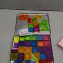 Mini Magnetic Tiles,78PCS Travel Magnetic Tiles Set with Iron Box,Portable Building Blocks for Kids Ages 3+,Car Airplane Travel Essentials Kids Toy,Creative STEM Toys Birthday Gift for Boys & Girls