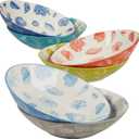 Certified International Seaside 9.25" Soup/Pasta 40oz. Bowls,Set of 6 Assorted Designs