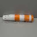 24 Pack Thanksgiving Cups - 16oz Orange & White Plastic Fall Party Cups with Autumn Pumpkin and Turkey Designs, Perfect for Friendsgiving and Holiday Celebrations