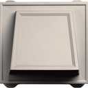 Builders Edge 140056774048 6" Hooded Vent 048, Almond