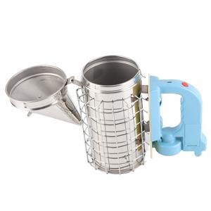 Electric Bee Smoker, Stainless Steel Beekeeping Tool with Heat Cover, Micro-USB Rechargeable, 4 AA Battery Powered