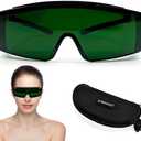 FreeMascot IPL 200-2000nm Red Light Therapy Glasses, Laser Safety Glasses Eyes Protection for Tanning Goggles and Red Light Therapy