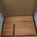 DECORANY Solid Wooden Book Stand for Desktop Display & Reading –15.7" x 9.4" x 5.7” Extra Large Wood Open Book Holder for Cookbook, Bible, Recipe, Textbook, Magazine (African Sapele)