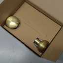 Vintage Door Knob with Lock for Interior Doors Polished Gold, Antique Brass 1 Pack Mortise Lock Set, Old Fashioned Bathroom & Bedroom with Skeleton Key for Old House Doors