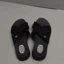 Hey Dude Women's Christi Slide Distressed | Women's Shoes | Women Slip-on Sandals | Comfortable & Light-Weight (5, Black)