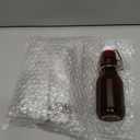 Vesici 12 Sets Swing Top Glass Bottles Set Amber Homemade Vanilla Extract Bottles Vanilla Extract Jars for Christmas DIY Crafts (4 Oz)