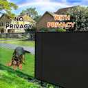 4ftx50ft Fence Privacy Screen Heavy Duty 170 GSM Windscreen & Dustproof Fabric Privacy Screen Covering Mesh Fencing for Outdoor Patio, Balcony, Pool Deck, Black