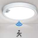 Motion Sensor Ceiling Light Wired, LED Flush Mount Ceiling Light Fixture 18W/1600LM, Motion Sensor Light Indoor for Stair Closet Porch Hallway Laundry, Time Dimmable Ceiling Lights 3000k/4000k/6000k