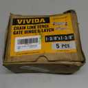 VIVIDA 1-3/8" Chain Link Gate Hinge Kit, Include Male & Female Gate Hinge, 1-3/8" Fence Fork Latch, Galvanized Steel