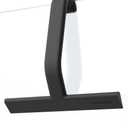 dancemoon JustHang Shower Squeegee for Glass Doors, All-in-One Piece Silicone Squeegee with Built-in Hook for Bathroom, Window, Mirror, Tile Wall, Car, Streak-Free Bathroom Cleaner Tool,10 Inch Black