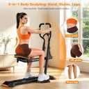 Deep Squat Machine for Home with 3-Level Adjustable Seat | Guided Squat Protects Knees, Easy Assembly, 275lbs Capacity, Lower Body Trainer for Home, Gym Equipment For Legs Glutes Core