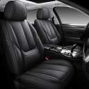 MINGBRON Seat Covers, Car Seat Covers Front Seats, Car Seat Cover, Car Seat Protector Waterproof, Car Seat Cushion Nappa Leather, Black Seat Covers Carseat Cover Universal Fit for Most Cars