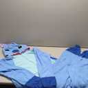 COSUSKET Snug Fit Unisex Adult Onesie Pajamas, Flannel Cosplay Animal One Piece Halloween Costume Sleepwear Homewear (Light Blue) XL