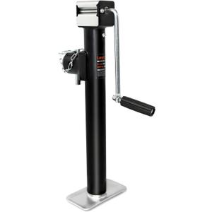5000 lbs Weld-On Pipe Mount Swivel Trailer Jack 15" Vertical Travel Trailer Tongue Jack, Suitable for Horse, RV, Yacht,Travel,Utility Trailers