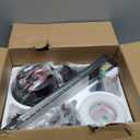 POCHFAN 52 Inch Black Ceiling Fans with Lights and Remote, Flush Mount Low Profile Ceiling Fan for Bedroom, Living Room, Patio, Dimmable 6 Speeds Noiseless Reversible, ETL Listed