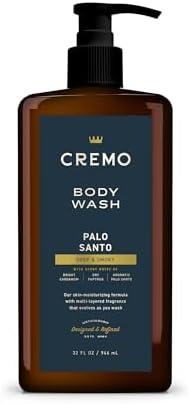 Cremo Rich-Lathering Palo Santo Body Wash for Men, Notes of Bright Cardamom, Dry Papyrus and Aromatic Palo Santo, 32 Fl Oz Cremo Rich-Lathering Palo Santo Body Wash for Men, Notes of Bright Cardamom, Dry Papyrus and Aromatic Palo Santo, 32 Fl Oz