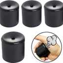 4 PCS Novelty Squeeze Pooter Break Machine Funny Prank Breaking Noise Maker Handle Kids Adult Gags Practical Joke Party Gift Breaking Toy (4 Black)