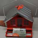Perky-Pet 338 Squirrel-Be-Gone II Country House Bird Feeder with Weathervane, 8 lb, Red, 14W x 11.3D ins.
