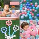 LANGXUN 50 100 200 Soft Plastic Ball Pit Balls for Kids, Gift for Baby Toddler Birthday Christmas, Ball Pit Play Tent, Baby Kiddie Pool Water Toys, Party Decoration