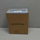 16 OZ Iced Coffee Cups with Lids and Straws Set of 4, Unbreakable Plastic Drinking Glasses Reusable Iced Coffee Glass to Go Cup for Iced Tea,Juice, Water, BPA Free, Dishwasher Safe