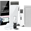 Screen Cleaner Spray Kit, TV Detailing Kit Cleaner with Spray Wipe Detailing Brush for Touch Screen Smart TV | Laptop Cleaning Kit, Spray and Wipe Microfiber Cloth for Tesla, Monitor,iPad
