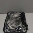 XEWEA Clear Travel Toiletry Bags & Small Electronic Accessories Organizer Case, 6 PCS TSA Approved Transparent Makeup Bag for Women Men, Waterproof PVC Quart Pouch with Zipper for Airline Essentials - Black