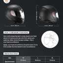 VEVOR Full Face Motorcycle Helmet DOT Approved, Dual Visor & Interchangeable Lens, Smart Street ABS Helmet Comfortable Motocross Helmet, Fit for Youth & Adults