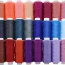 60 Color Polyester Threads - 250 Yard Per Spools Sewing Kit All Purpose for Hand & Machine Sewing