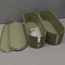 Marsui 2 Pcs Cable Management Box Cord Hider Organizer with 46 Pcs Cable Management Kit Wire Box for Power Strips Surge Protectors Desk TV Computer Wires Home Office(Grayish Green)