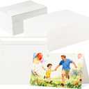 CXIIPOL 100 Sets Watercolor Cards with Envelopes, 140 lb/300 GSM Pure Cotton Watercolor Paper Cards and Envelopes, 4 x 6 Inch Blank Watercolor Card for Painting, Weddings Invitations, Greeting Card