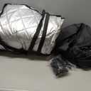 Hail Protection Car Cover Half Cover,5-Layer Heavy Duty Waterproof 210T Taffeta with Double Cotton Padding,Sun UV Rain Snow Resistant,fit Sedan Length from 4.5-5.2M,SUV 4.5-4.9M(Color:Silver)