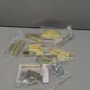 Half Moon Cabinet Pulls Handles,10 Pack 2.52" Hole Spacing Semicircle Drawer Pulls, Finger Pulls Edge Pulls Handles for Kitchen Cabinets with 3 Kinds Screws (10 Pack, Gold) (Gold)