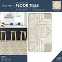 FloorPops Cream Sullivan Peel & Stick Floor Tiles, FP4279