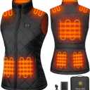 Glaais Heated Vest Women with Battery Pack 16000mAh 7.4V, Women's Warming Electric Heated Vest