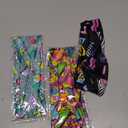 4 Pack 80s 90s Neon Vintage Headbands, Retro Soft Sport Sweatbands 90s Outfit Accessories for Women Men, Fashion Workout Hairband for Hip Hop Party Style Hiking Cycling Running