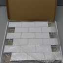 2026 New Upgrade Peel and Stick Backsplash Tile, Peel and Stick 11.34" X 11.57" Wall Tile for Kitchen, Bathroom, Fireplace, Laundry (Polished Marble White, 10 Packs)