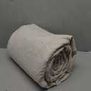 Madison Park Quebec Oversized Quilted Throw in Ivory Finish MP50-2985, 60"x70"