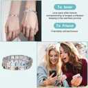 ITingstere Italian Charms Bracelet Sets with 8Pcs Charms and Opening Tools,Cherry 9mm Italian Modular Charm Bracelet Link Handmade