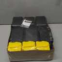 KJE 30PCS Wall Mounted Storage Bins, Plastic Tool Organizer for Garage Storage, Screws, Nuts, Bolts, Small Hardware Parts -Black, Yellow